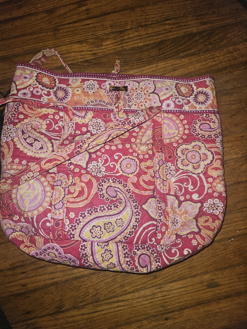 Vera Bradley Pink Paisley Quilted Tote